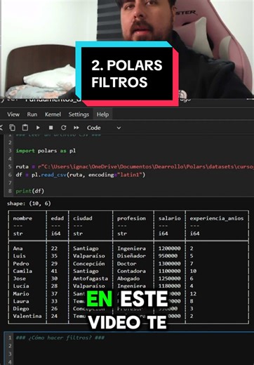 Cómo Hacer Filtros con la Librería Polars en Python