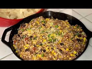 TEX MEX SKILLET RECIPE | CAST IRON COOKING