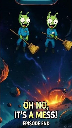 Bloop & Blip: The Space Cleaners #cartton #abdulbaricartoon #fortnite #funnycartoo