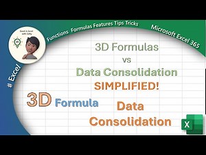 How to Use 3D Formulas and Data Consolidation in Excel