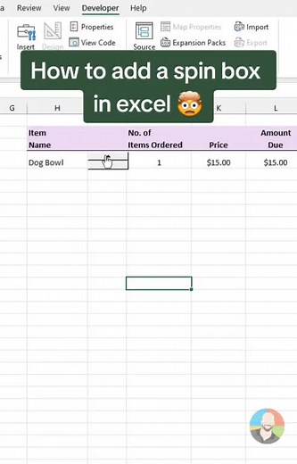 How to add a spin box in Excel 🤯 Shh.... don't tell the boss #excel #exceltips #spreadsheet #edutok #exceltipsandtricks #jobsearch