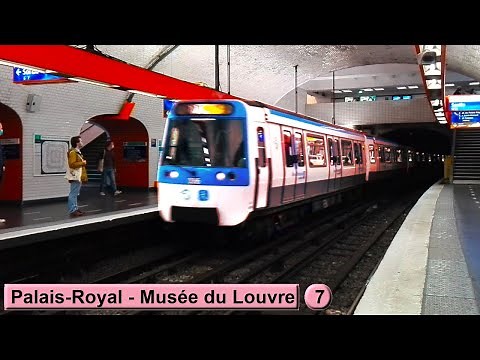 Palais-Royal - Musée du Louvre | Line 7 : Paris métro ( RATP MF77 - TMA - TME )
