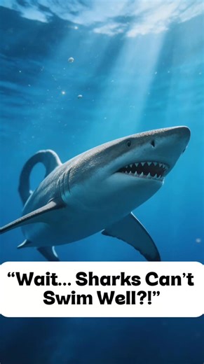 Do sharks really struggle to swim? 🦈 #amazingnature #animalfacts #animalplanet #animalshorts