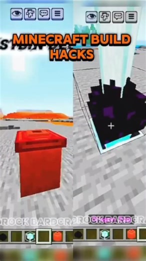 Top 2 Minecraft Build Hacks (Bedrock Edition) ⛏️ #shorts