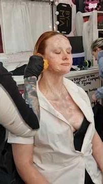 ZOMBIE prosthetic makeup application using silicone prosthetics at ko studio