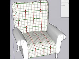 Sketchup Advanced Texturing on SubD Surface using ThruPaint and SketchUV
