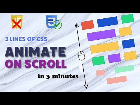 😱 Animate on Scroll with just 3 lines of CSS🔥