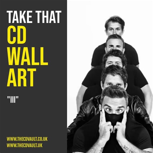 III – CD Wall Art by Take That Polished, emotional, and peak-90s pop perfection ✨🎤 III CD wall art isn’t just décor — it’s Take That at the height of their original era. Packed with era-defining hits and glossy confidence, this display captures the group when they dominated charts, radios, and bedrooms across the UK and beyond 💿🖤 Big choruses, heartfelt ballads, and unmistakable harmonies define III. It’s pure 90s pop drama — romantic, bold, and unapologetically massive — balancing slick prod