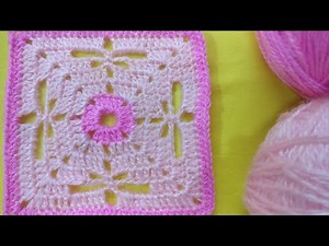Crochet Dragonfly Square Pattern, Tutorial On Dragonfly Stitch, Very Easy, Beginner's Friendly !!