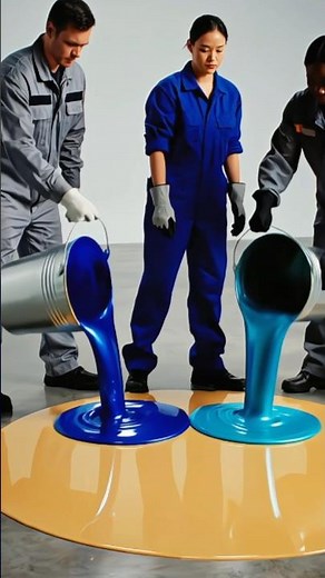 Instalación Relajante de Piso Epóxico 3D ASMR | Vertido de Resina Paso a Paso#epoxyfloor #satisfying