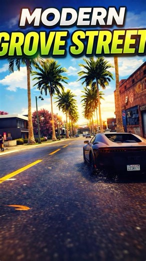 MODERN GROVE STREET #gta5 #gta #gtaonline #fivem #viral #gtav #gta6 #gtarp #fivemrp #grovestreet