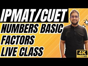 Number System - Factors Full Class for IPMAT, JIPMAT & CUET | From Basics to Advanced