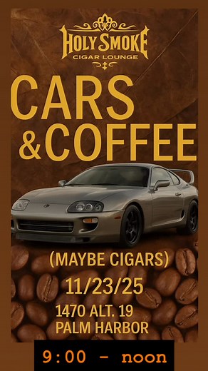 Sunday morning 11/23 from 9am-noon(ish). | Holy Smoke Cigar Cafe