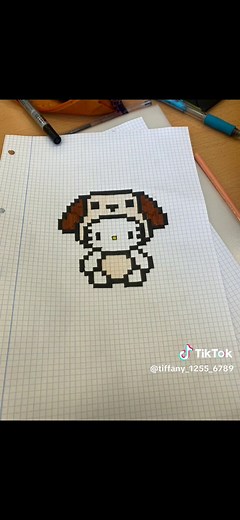 Dibujos Bonitos y Fáciles en Cuadrícula