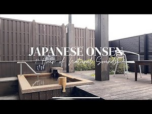 1 Hour Of A Japanese Onsen In Sendai, Natural Hot Springs Sounds For Relaxation