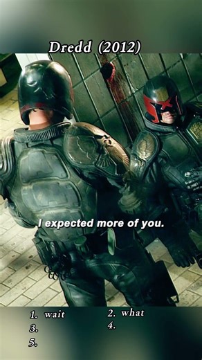 "Wait for her to shoot you." 😱 Judge Dredd's Coldest Line! #Dredd #Shorts