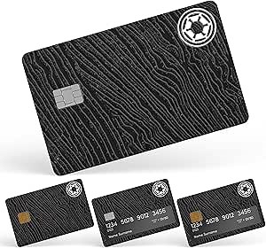 CUCU Covers Beskar Credit Card Skin Debit Card Stickers for Key, Debit, Credit, Bank Card 4PCS Card Skin for Adults