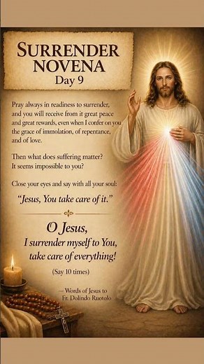 Surrender Novena Day 9 -Jesus, You Take Care of It #shorts