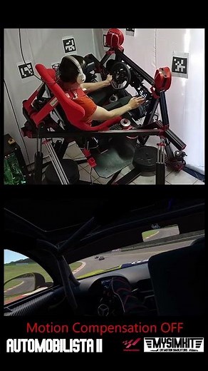 6DOF Dynamic motion simulator | Racing : importance of motion compensation