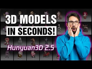HunYuan 3D 2.5 : How to Generate 3D Animated Characters with AI for FREE!