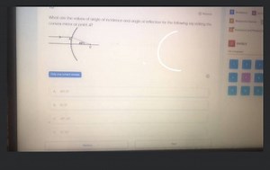 What are the values of angle of incidence and angle of reflecti... | Filo