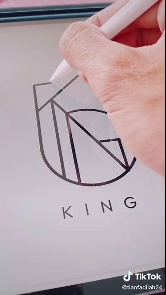 Creative Logo Design Tutorial using Procreate | KINGTIPENNN