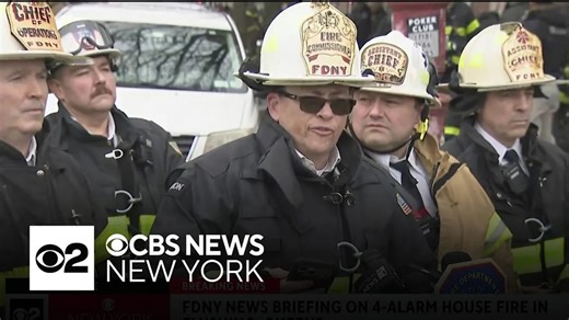 3 killed in Flushing, Queens 4-alarm fire, FDNY says | Full news conference