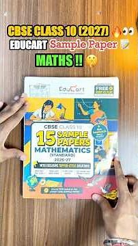 😱Educart CLASS 10 “Maths Sample Paper” 2027 Review ||🔥 Best Sample Paper For Class 10 2027 ||