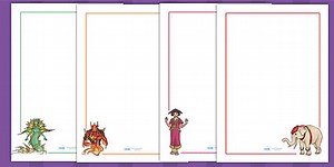 The Firework Maker's Daughter Page Borders