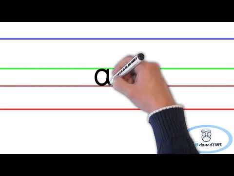 Ecriture lettre "a" (police Dumont)