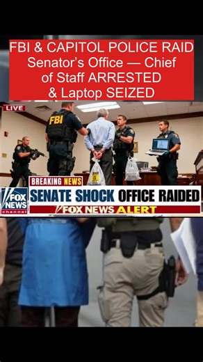 FBI & CAPITOL POLICE RAID Senator’s Office — Chief of Staff ARRESTED & Laptop SEIZED