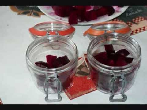 betteraves rouges en bocaux