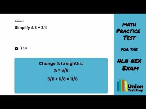 Math Practice Test for the NLN NEX | Nursing Entrance Exam Prep