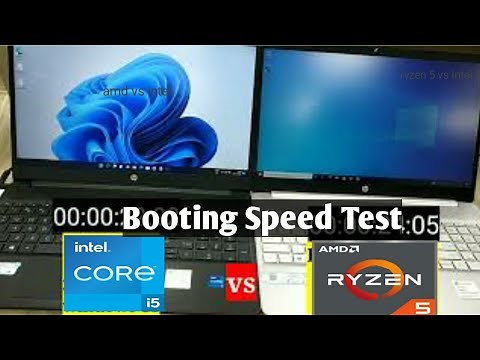 ryzen 5 5500u vs intel i5 11th gen | windows 11 vs windows 10 | booting Speed Test