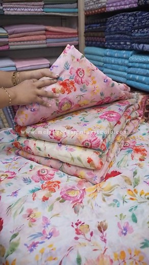 13K views · 77 reactions | printed chanderi fabrics available for...