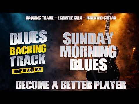 Sunday Morning Jazzy Blues Backing Track ☕ Smooth Guitar Jam