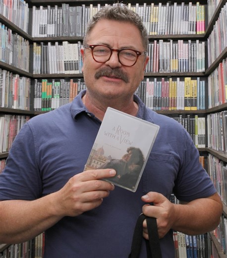 Criterion Collection on Instagram: "✨Nick Offerman’s Closet Picks!✨ The actor and author explains why everyone should be required to experience the work of Laurie Anderson, praises the way KES portrays the relationship between man and nature, and talks about how A ROOM WITH A VIEW turned him into a romantic.✨ His new book LITTLE WOODCHUCKS is out now!"