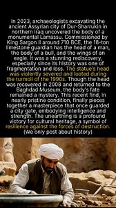 This ancient 18-ton guardian has five legs to create a clever optical illusion; which view is more imposing? #ancienthistory #archaeology #discovery | Archaeological Wonders
