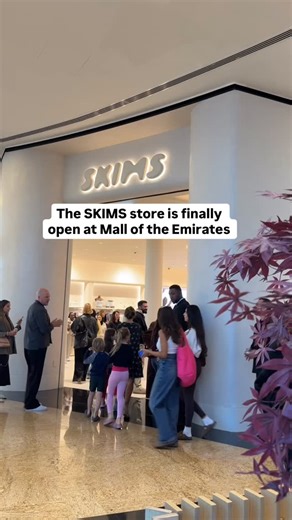 Time Out Dubai on Instagram: "Kim Kardashian’s SKIMS has officially opened its first store in Dubai. You can find it on Level 2 at Mall of the Emirates. Expect sculpting bodysuits, comfy loungewear, a photobooth and SKIMS-branded treats. Time out tip: Be among the first 400 shoppers to visit on Monday December 22 and you’ll get a special gift. #dubai #skims"