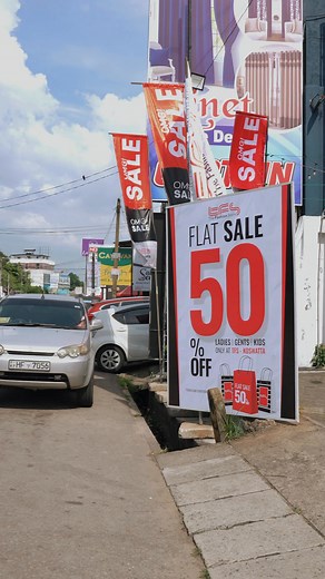 HAPPENING NOW Flat 50% off on ladies, gents, and kids collections. Only at TFS - Koswatta. Visit us today and grab your favorites before they’re gone. #TFS #Flat50Off #KoswattaSale #HappeningNow #ShopNow | The Fashion Store