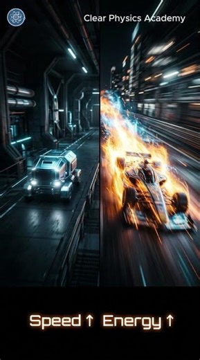 Mass vs Speed: Which Wins? ⚡ #kineticenergy #physics
