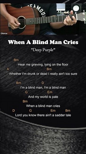 When A Blind Man Cries - Deep Purple | Guitar Chords - Guitar Tutorial #chordgitar #guitarlessons