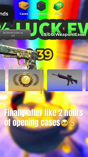I finally got a karambit!!! #shorts #roblox game is Case Unboxing on Roblox