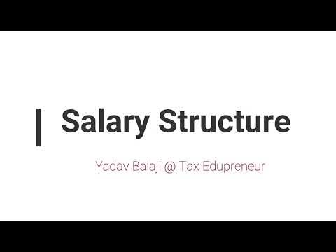 Salary Structure for PF wages calculation - English