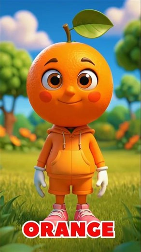 Orange Introduction for Kids 🍊 | Learn Fruits in English | TinyWorldTalesKids