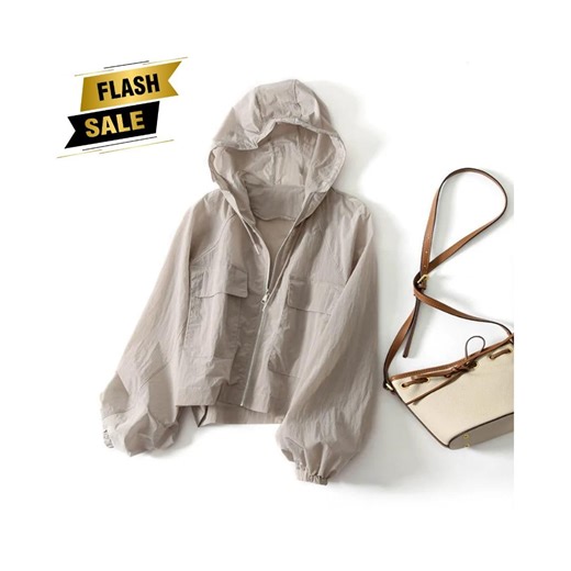 Linen Hooded UV Protection Jacket - Summer Lightweight Windbreaker - Etsy UK