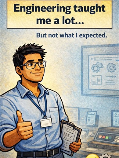 Engineering taught me a lot… just not what I expected 😭⚙️ From equations to explaining the same thing five times — this is engineering reality. #EngiHumor #EngineeringTok #EngineerLife #TechHumor #STEMTok