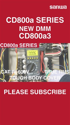 Master the Sanwa CD800a3! Now upgraded to CAT IV 600V and True RMS for professional field work. In this video, we dive deep into the essential functions of the new CD800a3: CAT IV 600V Safety: Reliable protection for low-voltage power systems. True RMS: Accurate measurements on distorted inverter waveforms. EF Detection: Safe, non-contact voltage sensing. Improved Visibility: Integrated backlight and 6000-count display. Watch the full tutorial to maximize your efficiency! | SANWA JAPAN