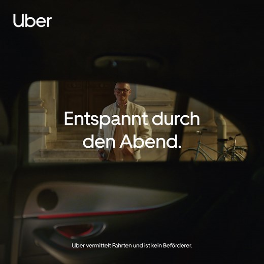 817K views | Auto stehen lassen. Abend genießen. Mit der #Uber App. #BinGleichDa | Uber | Facebook