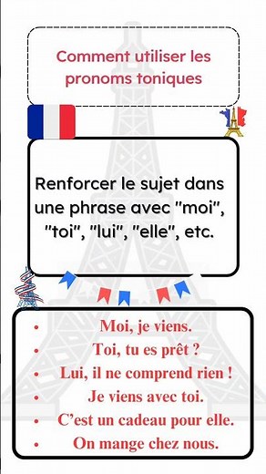 How to use stressed pronouns